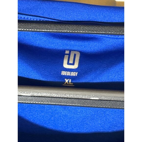 Ideology Men's Birds Eye Performance Shirt Bright Blue with Stars, Size XL, NWT - Picture 3 of 4